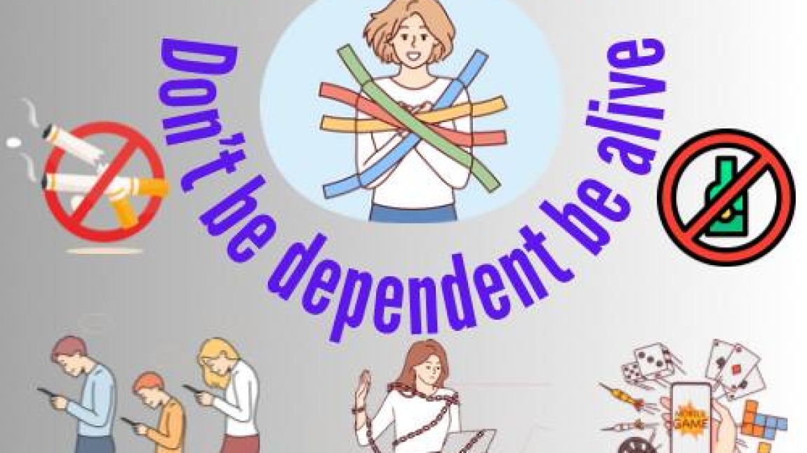 Don't Be Dependent Be Alive isimli eTwinning projemiz için logo ve poster tasarımı yapıldı.
